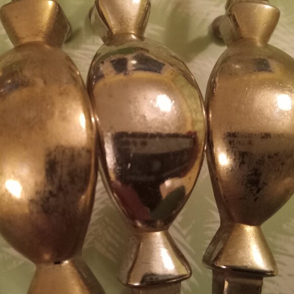 3 vintage mcm atomic drawer handles - Picture 4 of 4